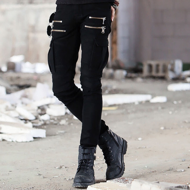 BUY MENS CARGO Motorcycle Pants Army Green ON SALE NOW! Rugged Motorbike Jeans