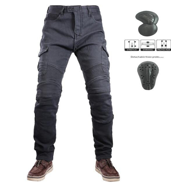 Faded Zipper Cut Cargo Pocket Biker Jeans - ShopperBoard