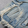 Mens Denim Jeans With Snake Patch