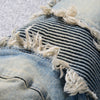Mens Denim Jeans With Snake Patch
