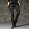 NEWSOSOO Patched Camo Biker Jeans Ripped Mens