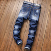 DENIM Ripped Jeans With Rose Patch