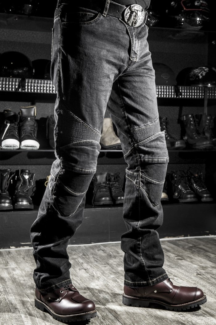 BUY KOMINE Straight Fit Motorcycle Jeans With Armor ON SALE NOW! - Rugged Motorbike  Jeans