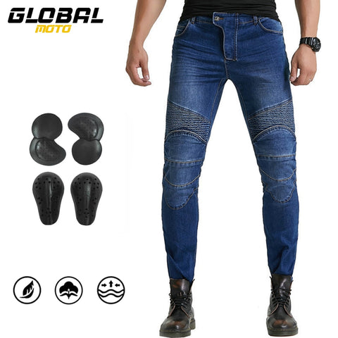 ROCK BIKER Motorcycle Denim Jeans With Knee Protection