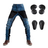 LOMENG Mesh Motorcycle Jeans  Mens