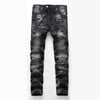 Mens Adventure Fashion Biker Jeans