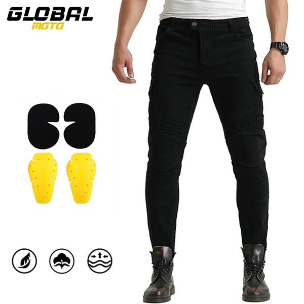 ROCK BIKER Motorcycle Denim Jeans With Knee Protection