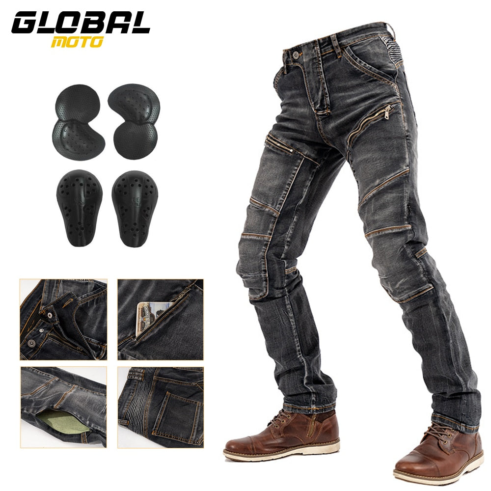 BUY ROCK BIKER Motorcycle Denim Jeans With Protection ON SALE - Motorbike Jeans