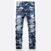 Mens Adventure Fashion Biker Jeans