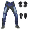 LOMENG Mesh Motorcycle Jeans  Mens