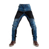 LOMENG Mesh Motorcycle Jeans  Mens