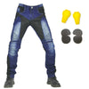 LOMENG Mesh Motorcycle Jeans  Mens