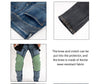 ROCK BIKER Motorcycle Denim Jeans With Knee Protection