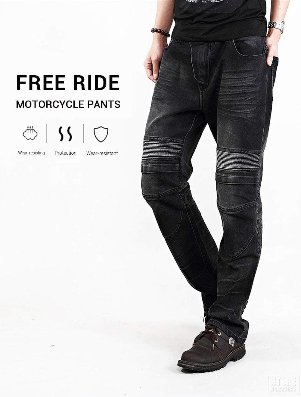 Prøve slogan har taget fejl Mens Biker Jeans - Sale - Rugged Motorbike Jeans