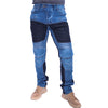 Adventure Biker Denim Jeans With Mesh
