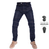 Adventure Biker Denim Jeans With Mesh
