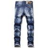 KT-SHIELD Mens Denim Patched Jeans