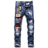 KT-SHIELD Mens Denim Patched Jeans