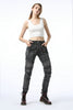 UGLYBROS Womens Mesh Motorcycle Jeans