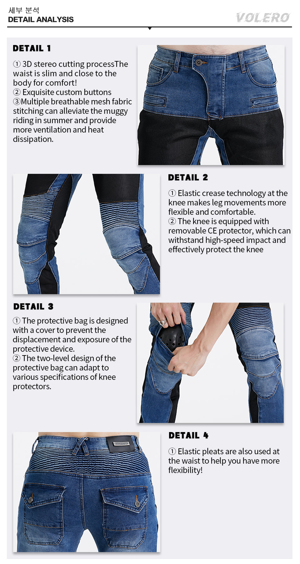 BUY ROCK BIKER Motorcycle Denim Jeans With Knee Protection ON SALE NOW! -  Rugged Motorbike Jeans