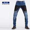 Men's Motorbike Jeans - Black / Blue Denim