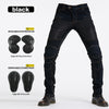 Men's Motorbike Jeans - Black / Blue Denim