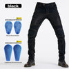 Men's Motorbike Jeans - Black / Blue Denim