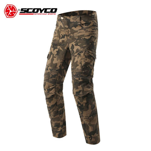 SCOYCO Camo Motorcycle Pants | Camo Biker Jeans