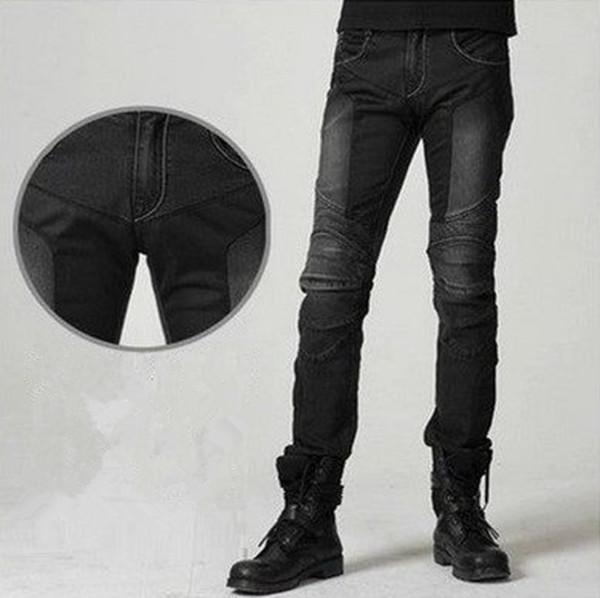 UGLYBROS Black Biker Jeans With Mesh